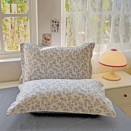 Parure de lit en coton 100 %, motif floral – 200x230 cm en