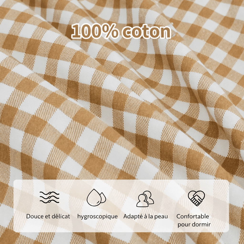 Tissu 100 % coton doux et respirant