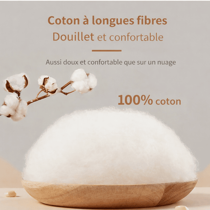 Parure de lit en coton à rayures japonaises – 140x200 cm (3 pièces) en