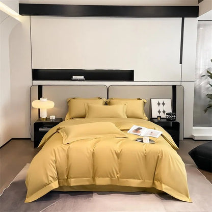 Parure de lit en coton égyptien 1000TC 200x230 cm en