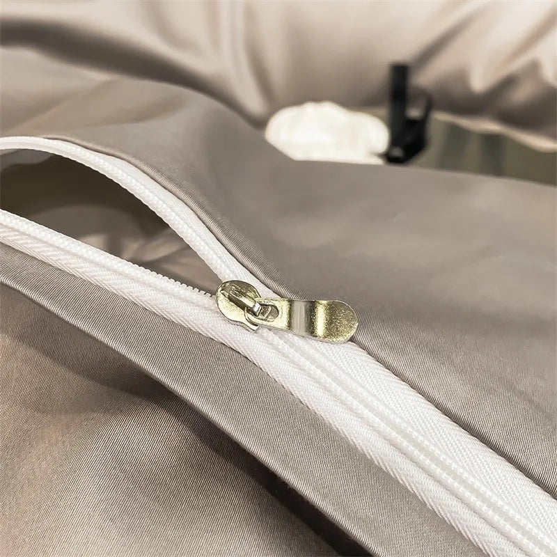 Parure de lit en coton égyptien 1000TC 200x230 cm en