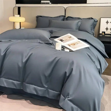 Parure de lit en coton égyptien 1000TC 200x230 cm en