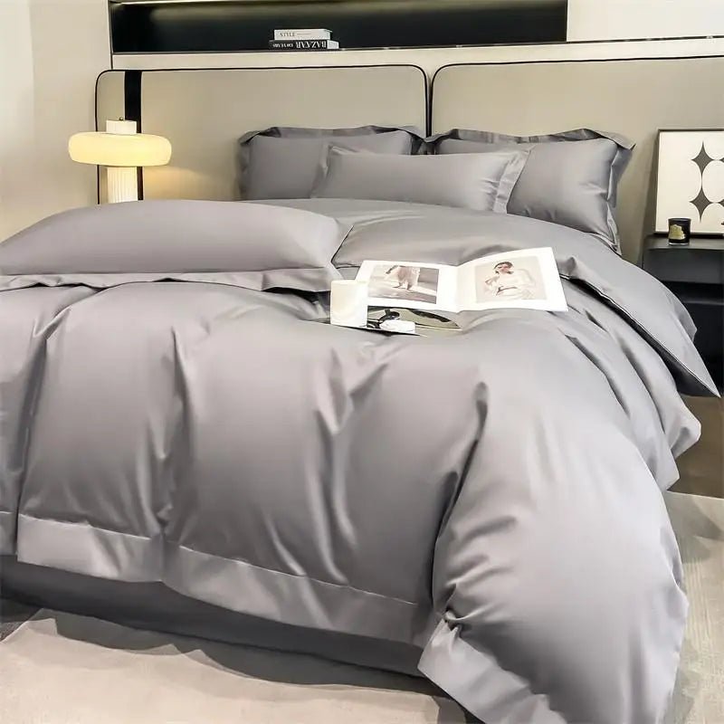 Parure de lit en coton égyptien 1000TC 200x230 cm en