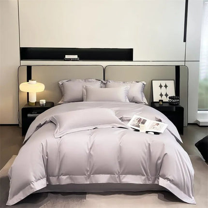 Parure de lit en coton égyptien 1000TC 200x230 cm en