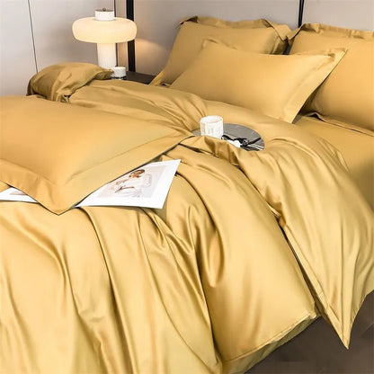 Parure de lit en coton égyptien 1000TC 200x230 cm en