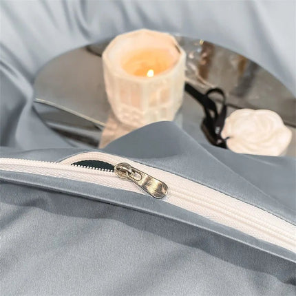 Parure de lit en coton égyptien 1000TC 200x230 cm en
