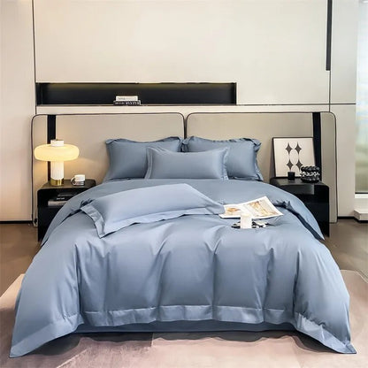 Parure de lit en coton égyptien 1000TC 200x230 cm en