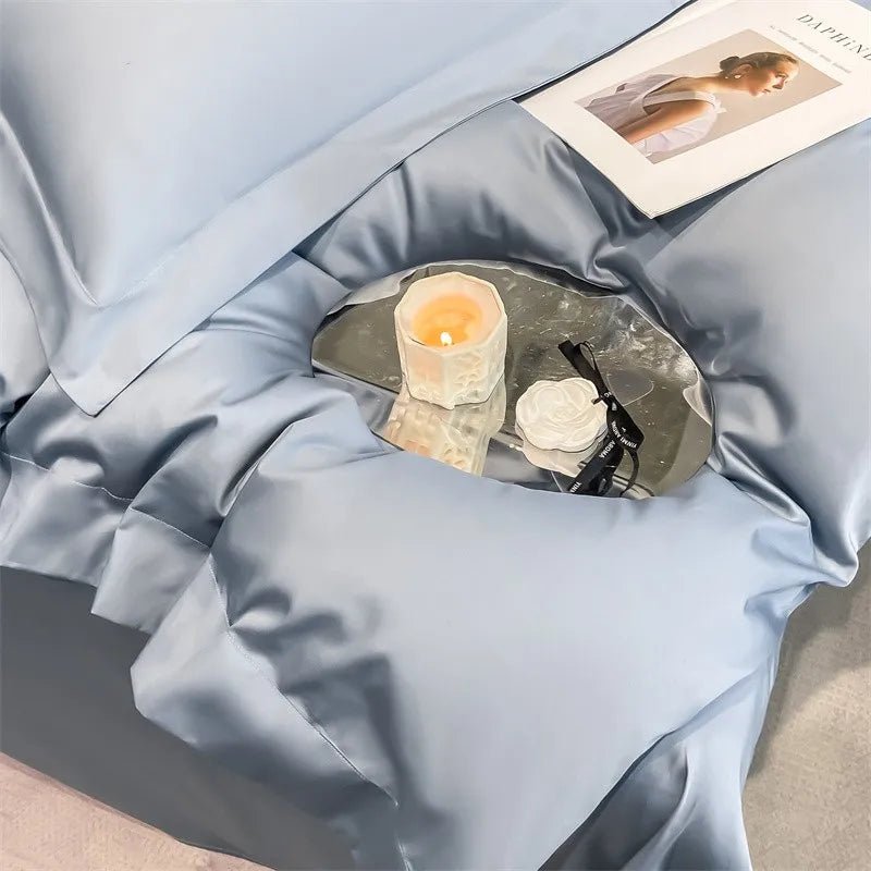 Parure de lit en coton égyptien 1000TC 200x230 cm en