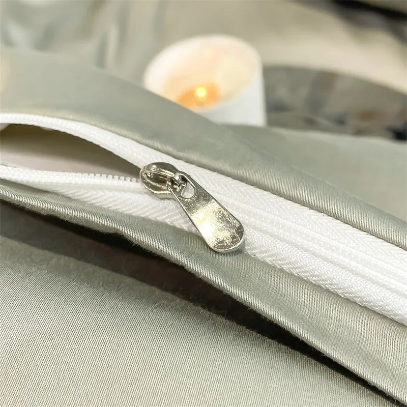 Parure de lit en coton égyptien 1000TC 220x240 cm en