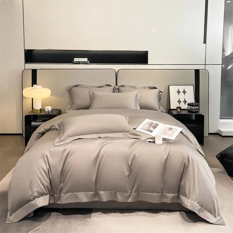 Parure de lit en coton égyptien 1000TC 220x240 cm en