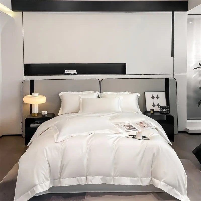 Parure de lit en coton égyptien 1000TC 220x240 cm en