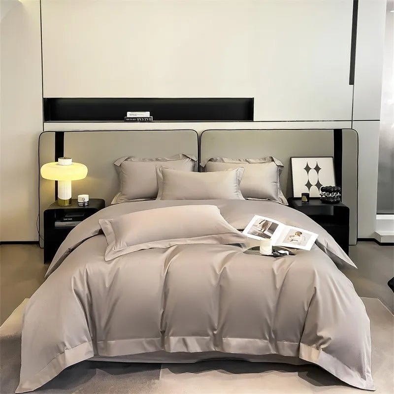 Parure de lit en coton égyptien 1000TC 220x240 cm en