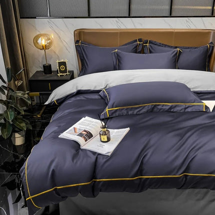 Parure de lit en coton égyptien brodé 200x230cm en