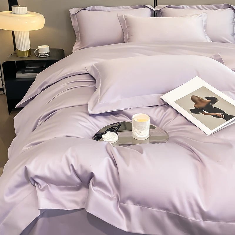 Parure de lit en coton égyptien de couleur unie 150x200cm en