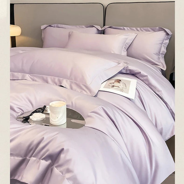 Parure de lit en coton égyptien de couleur unie 150x200cm en