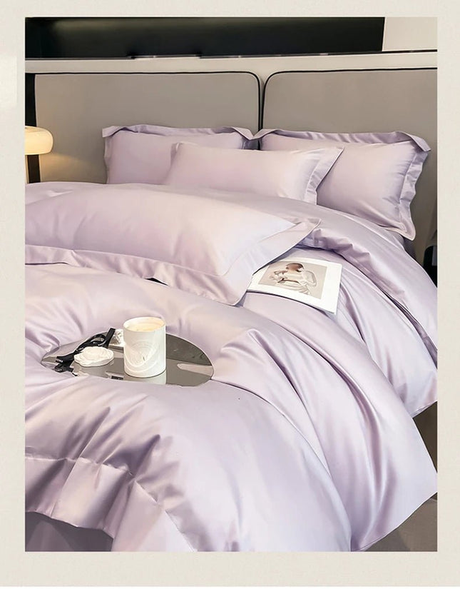 Parure de lit en coton égyptien de couleur unie 150x200cm en