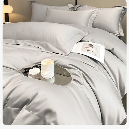 Parure de lit en coton égyptien de couleur unie 200x230cm en