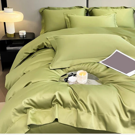 Parure de lit en coton égyptien de couleur unie 200x230cm en