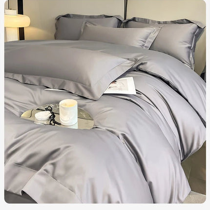 Parure de lit en coton égyptien de couleur unie 200x230cm en