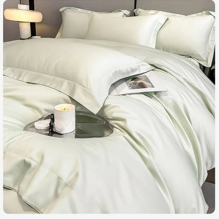 Parure de lit en coton égyptien de couleur unie 200x230cm en