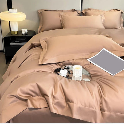 Parure de lit en coton égyptien de couleur unie 220x240cm en
