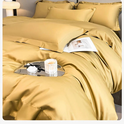 Parure de lit en coton égyptien de couleur unie 220x240cm en