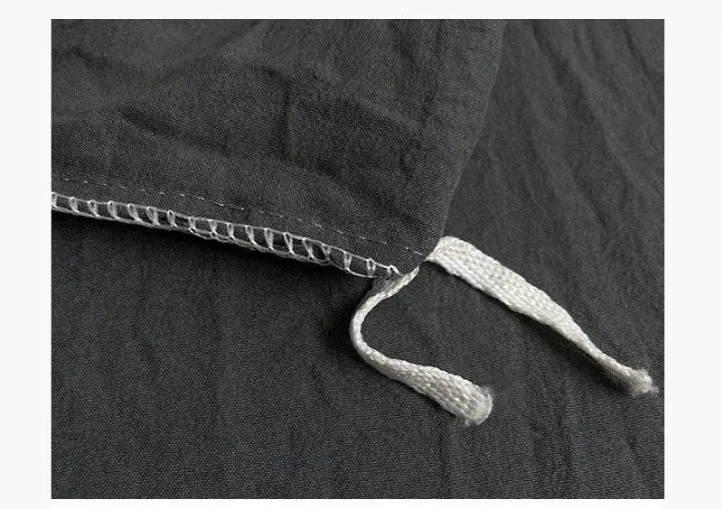 Parure de lit en coton lavé 180x220 cm – 4 pièces en