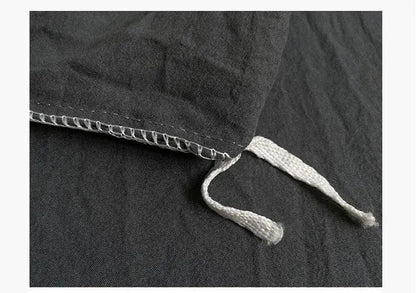 Parure de lit en coton lavé 180x220 cm – 4 pièces en