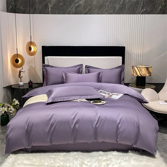 Parure de lit luxe en coton égyptien 1000TC 220x240 cm en