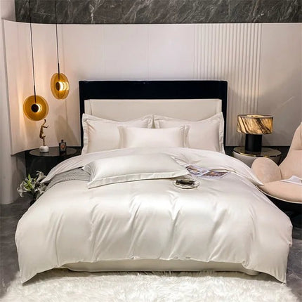 Parure de lit luxe en coton égyptien 1000TC 220x240 cm en