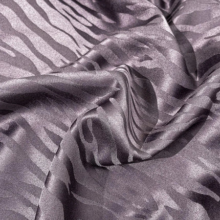 Parure de lit satin jacquard effet zébré 220x240cm - 3 pièces en
