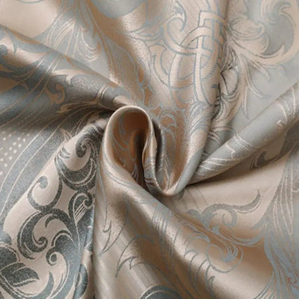 Parure housse de couette satin jacquard européen 150x210 cm en