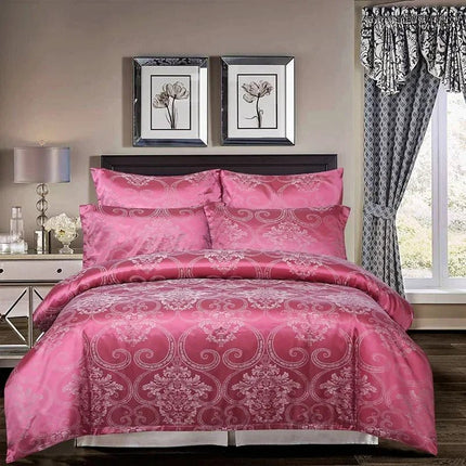 Parure housse de couette satin jacquard européen 220x240 cm en